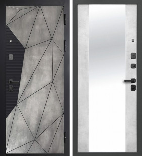 9 см ГЕОМЕТРИЯ Зеркало Бетон снежный