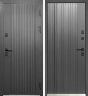 LUXOR Термо Рейка Графит серый / Сатин графит, Эмалит белый