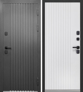 LUXOR Термо Рейка Графит серый / Сатин графит, Эмалит белый