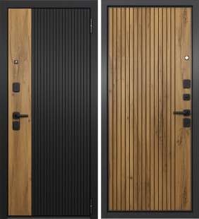 TRUST ECO 401/161 Чёрный матовый/Дуб галифакс/Дуб галифакс