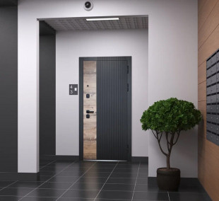 2 МДФ Дуб Вертикаль Зеркало Luxor 