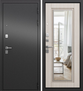 TRUST MASS 140 Зеркало Антрацит букле/Ларче бьянко