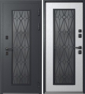 Дверь ТЕРМО SP-10 (стеклопакет, ковка внутри)