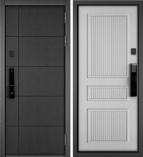 CITY MAX IQ (с электронным замком) 193|199 Мрамор черный/Дуб белый 