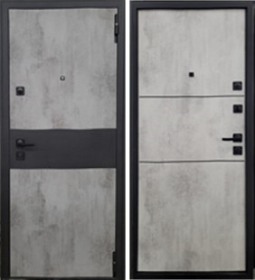 ЛОФТ БЕТОН Черный Муар, МДФ Бетон темный 